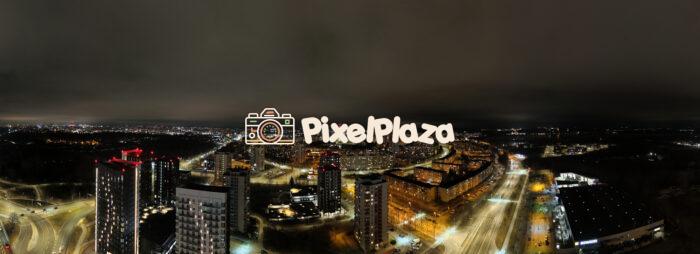 Twilight Tapestry: Night Panorama of Tallinn - Drone Photo Twilight Tapestry: Night Panorama of Tallinn - Drone Photo