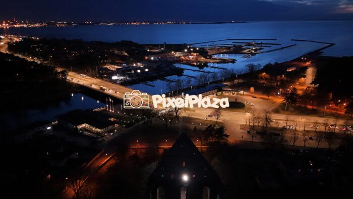 Midnight Majesty: Tallinn's Pirita Glows - Drone Photo Midnight Majesty: Tallinn's Pirita Glows - Drone Photo
