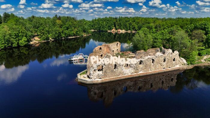 Koknese Bishop Castle: Timeless Majesty of Latvia - Drone Photo Koknese Bishop Castle: Timeless Majesty of Latvia - Drone Photo