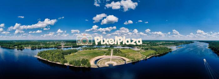 Memorial Park Likteņdārzs, Latvia Panoramic View - Drone Photo
