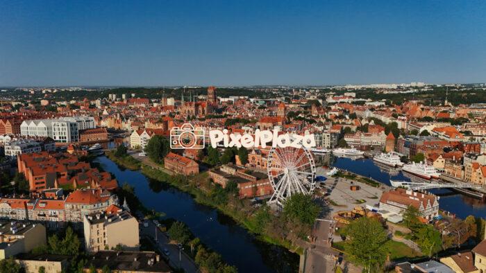 Gdansk Old Town: Aerial Perspective Gdansk Old Town: Aerial Perspective