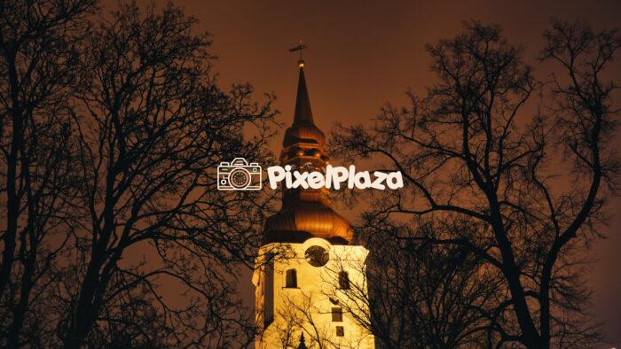 Tallinn's Dome Church in the dark