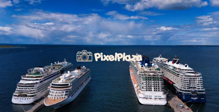 Cruise Ships Docked at Tallinn Cruise Port, Estonia Cruise Ships Docked at Tallinn Cruise Port, Estonia