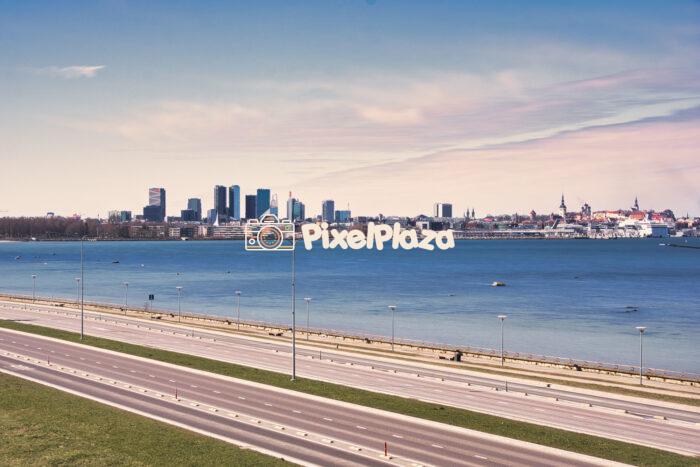 Panoramic View of Tallinn Skyline Across the Bay
