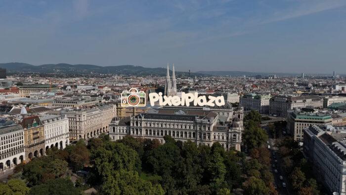 4K Aerial Drone Footage of Votive Church in Vienna, Austria - Neo-Gothic Cathedral Landmark