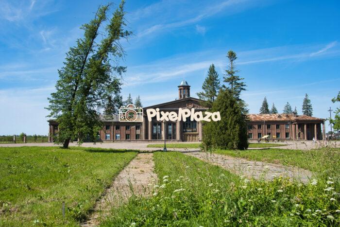 Abandoned Terminal Building at Riga Spilve Airport on a Sunny Day