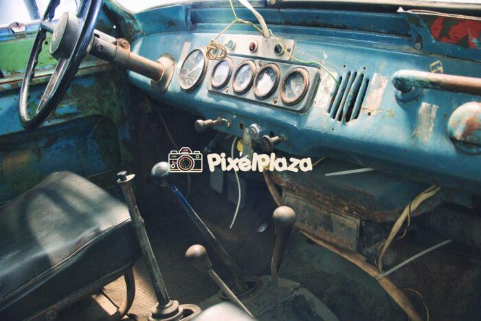 Vintage GAZ-469 Dashboard - Classic Soviet Military Vehicle Interior