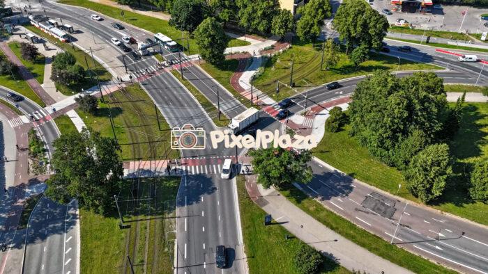 Aerial Hyperlapse of Urban Traffic Intersection in Tallinn, Estonia - Summer Day 2025