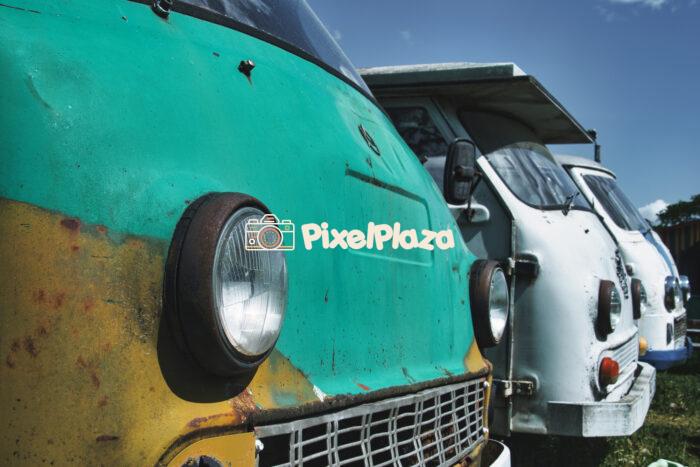 Close-Up of Vintage Abandoned Soviet Vans - Rusty Retro Vehicles
