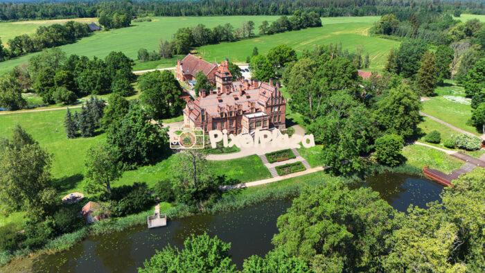 Drone View of Jaunmoku Palace in Tukums, Latvia - Historic Castle Surrounded by Nature2 Drone View of Jaunmoku Palace in Tukums, Latvia - Historic Castle Surrounded by Nature