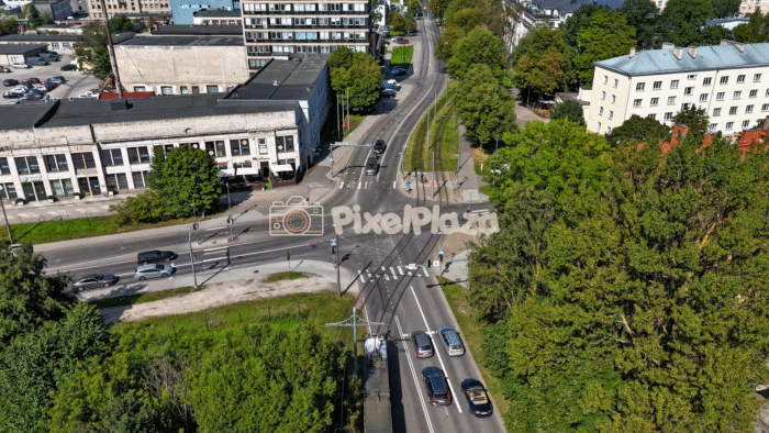 Drone Hyperlapse of Kopli, Erika, and Ristiku Street Intersection in Summer - Tallinn, Estonia