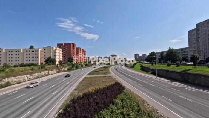 Timelapse video on Laagna road in Tallinn, Estonia - Urban Cityscape on a Sunny Day