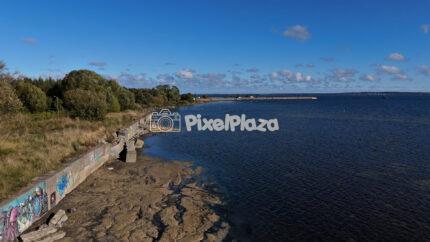 Coastal Aerial View of Paljassaare Peninsula, Tallinn - Scenic Baltic Shoreline
