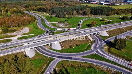 Drone Hyperlapse Video of Väo viaduct Intersection in Summer - Tallinn, Estonia