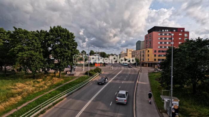 Summer Timelapse of Traffic and City Life on Nõmme Bridge, Tallinn