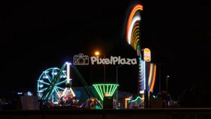 Timelapse video of Amusement Park at Night - Tallinn, Estonia