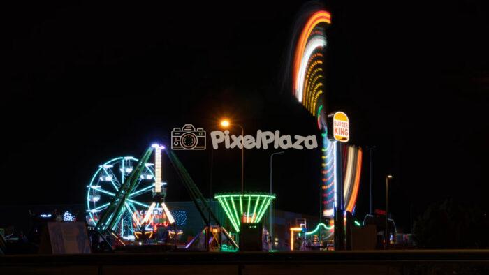 Timelapse video of Amusement Park at Night - Tallinn, Estonia