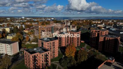 Autumn Drone View of Tallinn’s Renovation District - 4K Drone Video