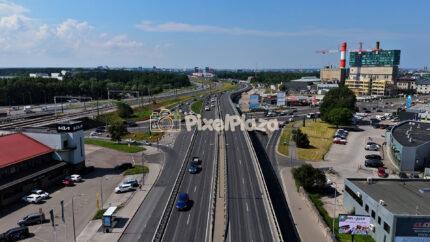 Tallinn City Highway Aerial View - Modern Urban Traffic Infrastructure, Estonia