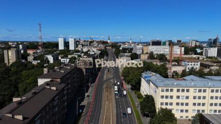 Tallinn Cityscape Aerial View on a Clear Summer Day
