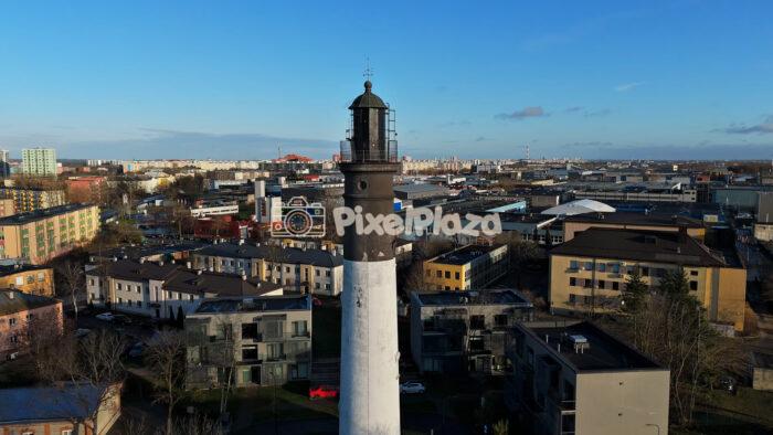 Tallinn Upper Lighthouse Aerial View - 4K Drone Video