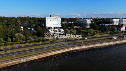 Aerial View of Pirita Road and Seaside District in Tallinn, Estonia - 4K Drone Video