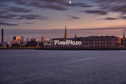 Historic Patarei Sea Fortress and Prison on Tallinn Waterfront at Twilight