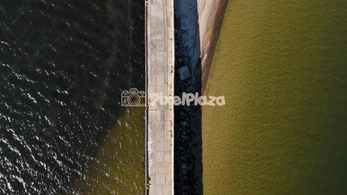 Katariina Quay from Above - Perfect Top-Down Aerial View - 4K Drone View