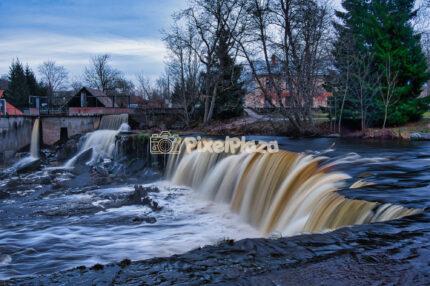Long Exposure of Keila Waterfall in Autumnal Keila-Joa Park