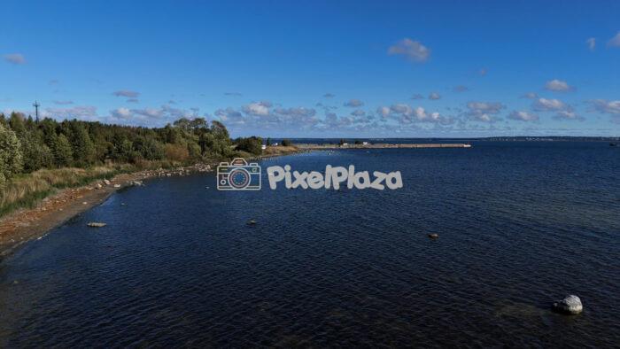 Rocky Baltic Seashore in Tallinn - 4K Drone Video