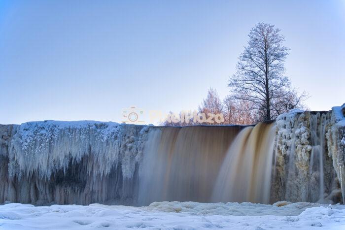 Frozen Jägala Waterfall Winter Landscape near Tallinn, Estonia Frozen Jägala Waterfall Winter Landscape near Tallinn, Estonia