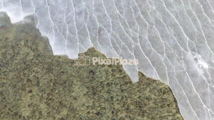 Frozen Baltic Sea Ice Patterns from Above – Winter Aerial, Tallinn, Estonia