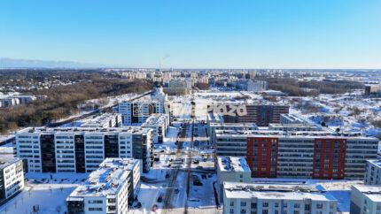 Winter Aerial View of Lasnamäe Residential District in Tallinn, Estonia