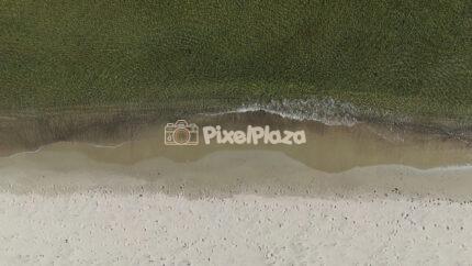 Drone View of Paljassaare Beach Shoreline and Baltic Sea in Tallinn Estonia