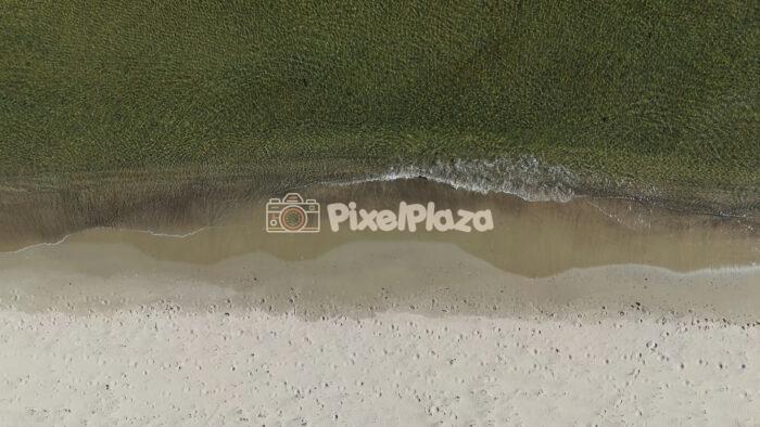 Drone View of Paljassaare Beach Shoreline and Baltic Sea in Tallinn Estonia