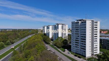 Aerial view of residential apartment high rise buildings in Majaka Tallinn
