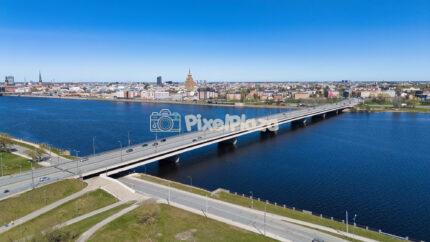 Akmens Bridge and Riga