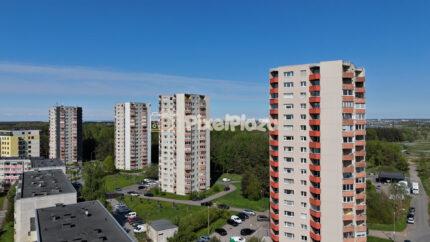 Tallinn Lasnamäe Apartment Towers and Green Urban Skyline Drone View