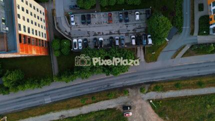 Aerial Top Down View of Residential District in Lasnamäe Tallinn