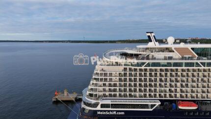 Luxury Cruise Ship Docked at Tallinn Cruise Terminal Estonia
