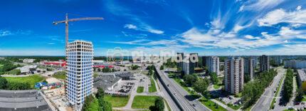Tallinn Modern City Development And Skyscraper Construction Aerial Panorama