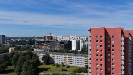 4K Drone Flight Over Mustamäe Tallinn Residential District in Estonia