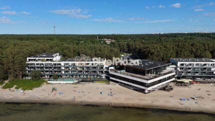 4K Drone Video of Pirita Beach and TV Tower in Tallinn Estonia