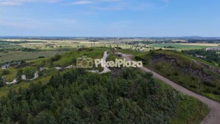 Aerial Drone Video of Green Ash Hill Landscape